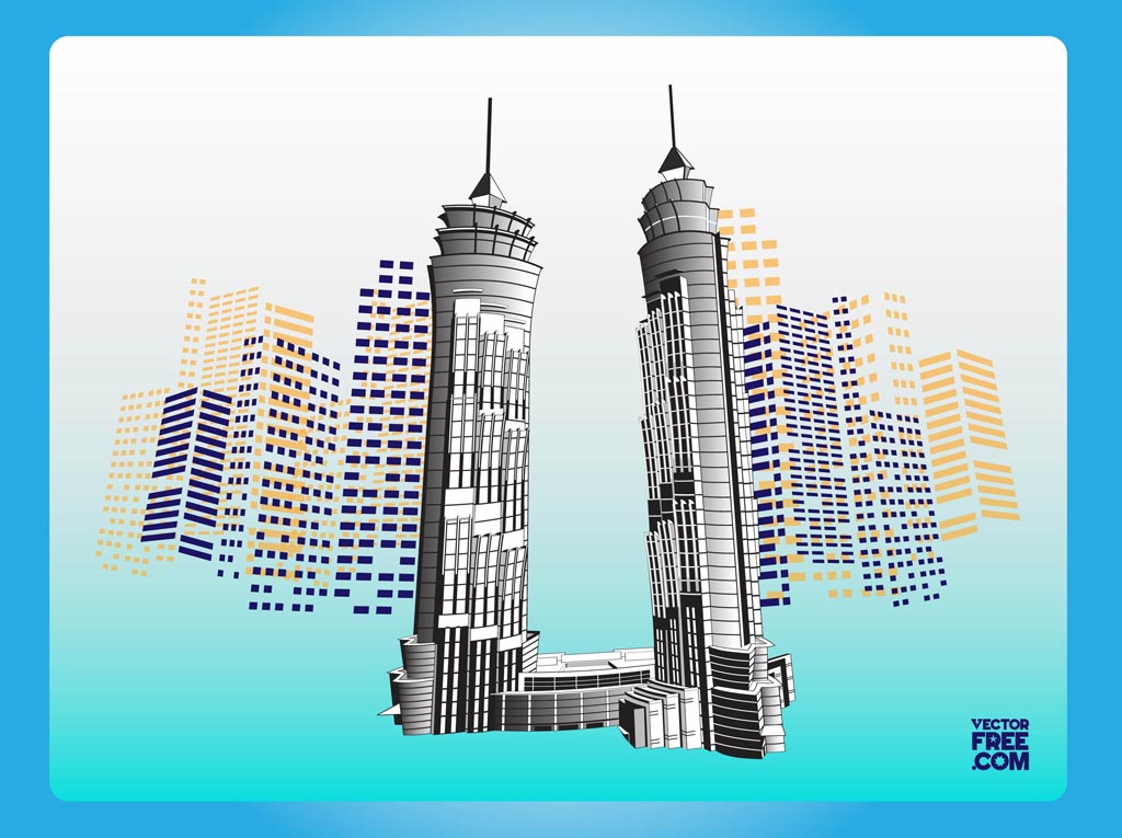 1024x765 Dubai Skyscrapers Vector Art Amp Graphics