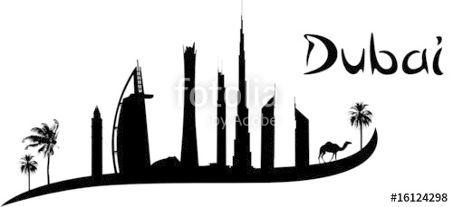 500x229 Wallsticker Dubai Stock Image And Royalty Free Vector Files On