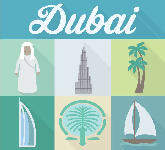 630x574 Designtnt Vector City Dubai Maps City, Travel