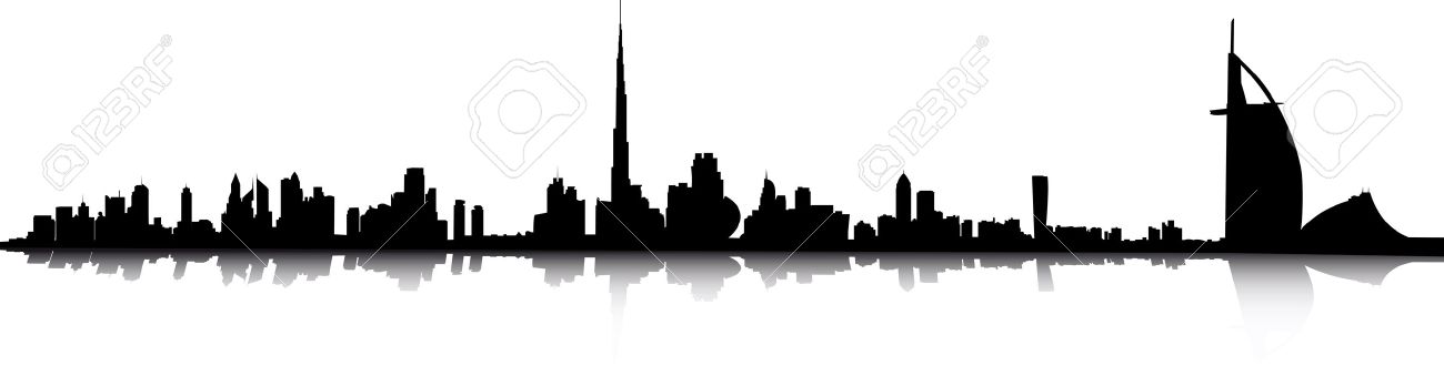 1300x348 City Clipart Dubai City