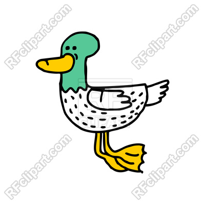 400x400 Duck Cartoon Style Isolated Vector Image Vector Artwork Of
