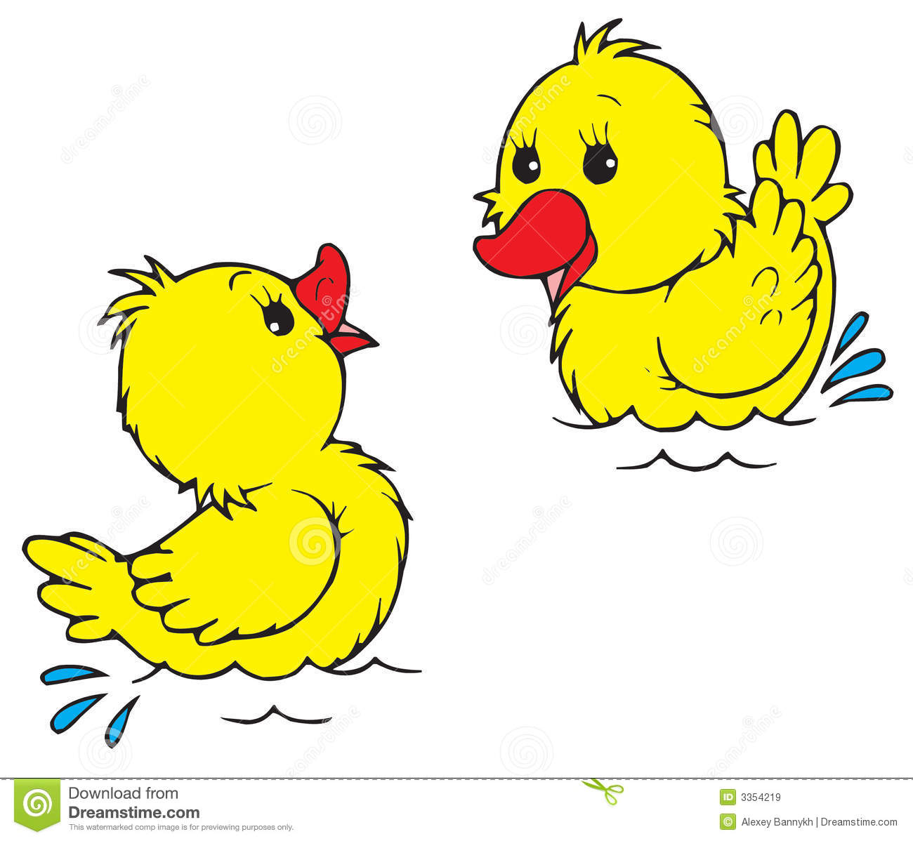 1300x1198 Drawn Duckling Vector