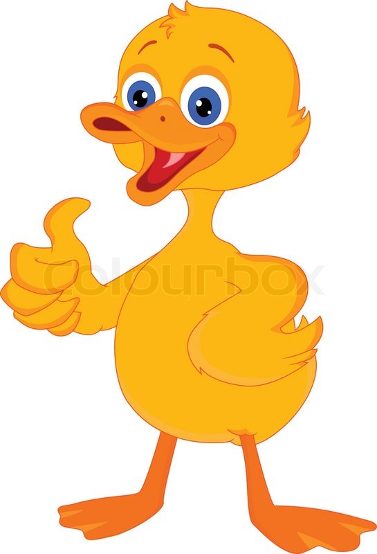 545x800 Cute Little Duck Cartoon Stock Vector Colourbox
