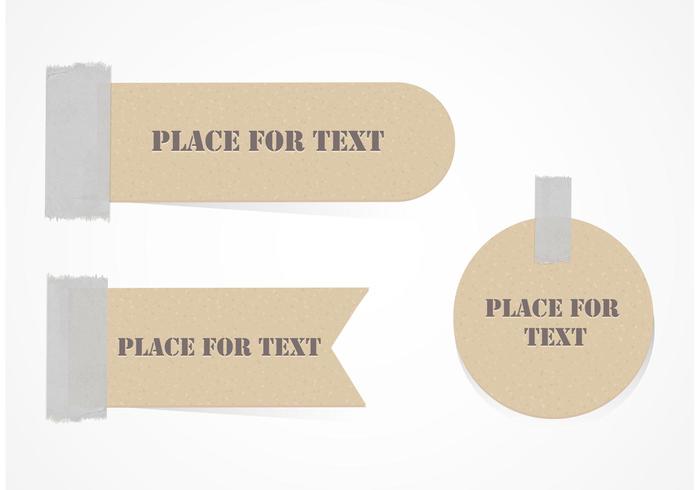 700x490 Free Cardboard Labels Attached With Duct Tape Vector