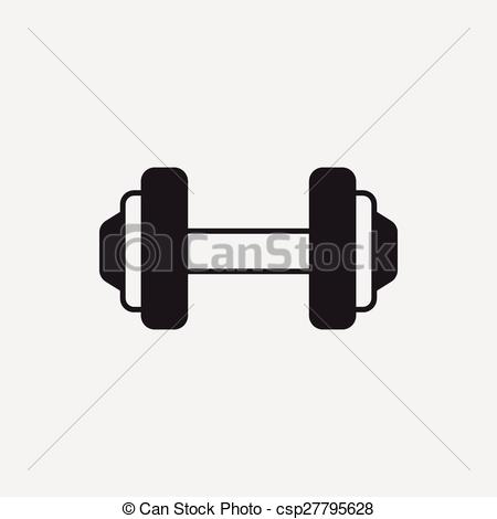 450x470 Dumbbell Icon Vector Illustration