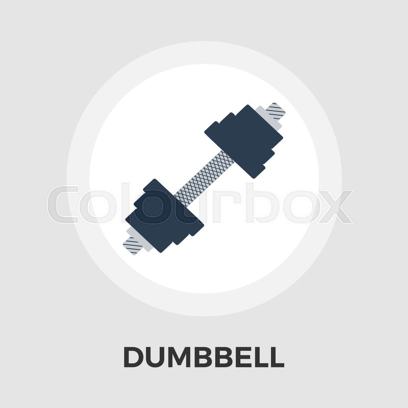 800x800 Dumbbell Icon Vector. Flat Icon Isolated On The White Background