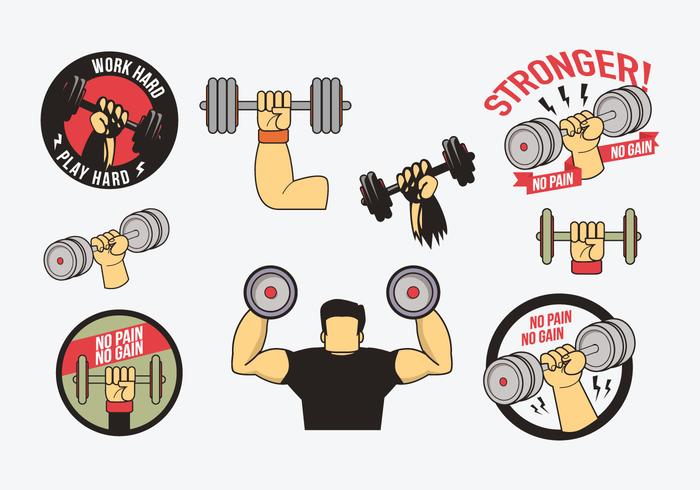 700x490 Dumbbell Free Vector Art