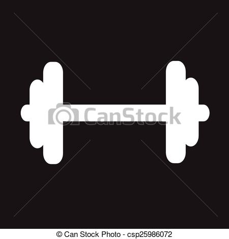 450x470 Dumbbell Vector Icon Vectors Illustration