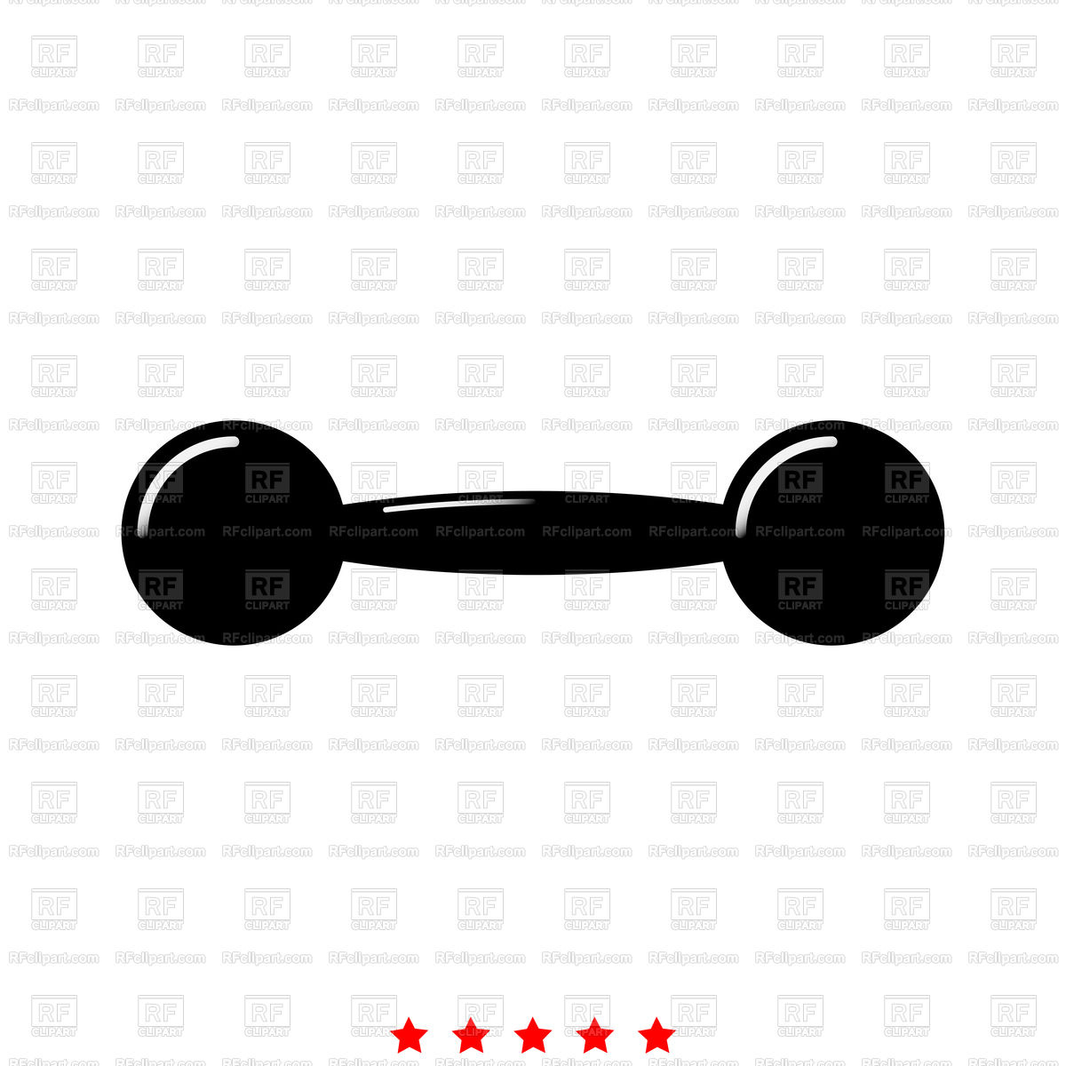 1200x1200 Dumbbell Icon Simple Style Vector Image Vector Artwork Of Icons