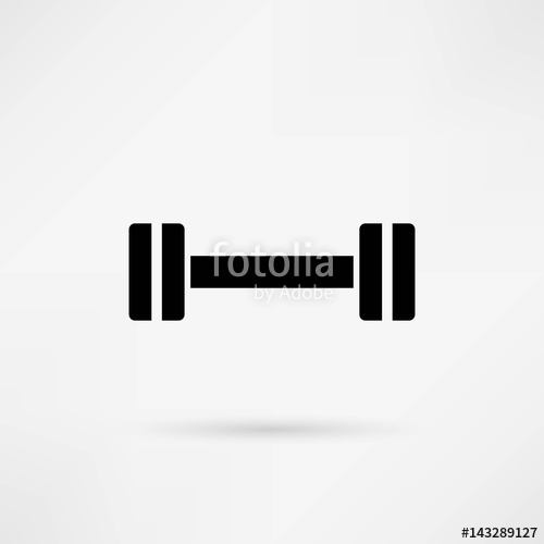500x500 Dumbbell Vector Icon Stock Image And Royalty Free Vector Files On