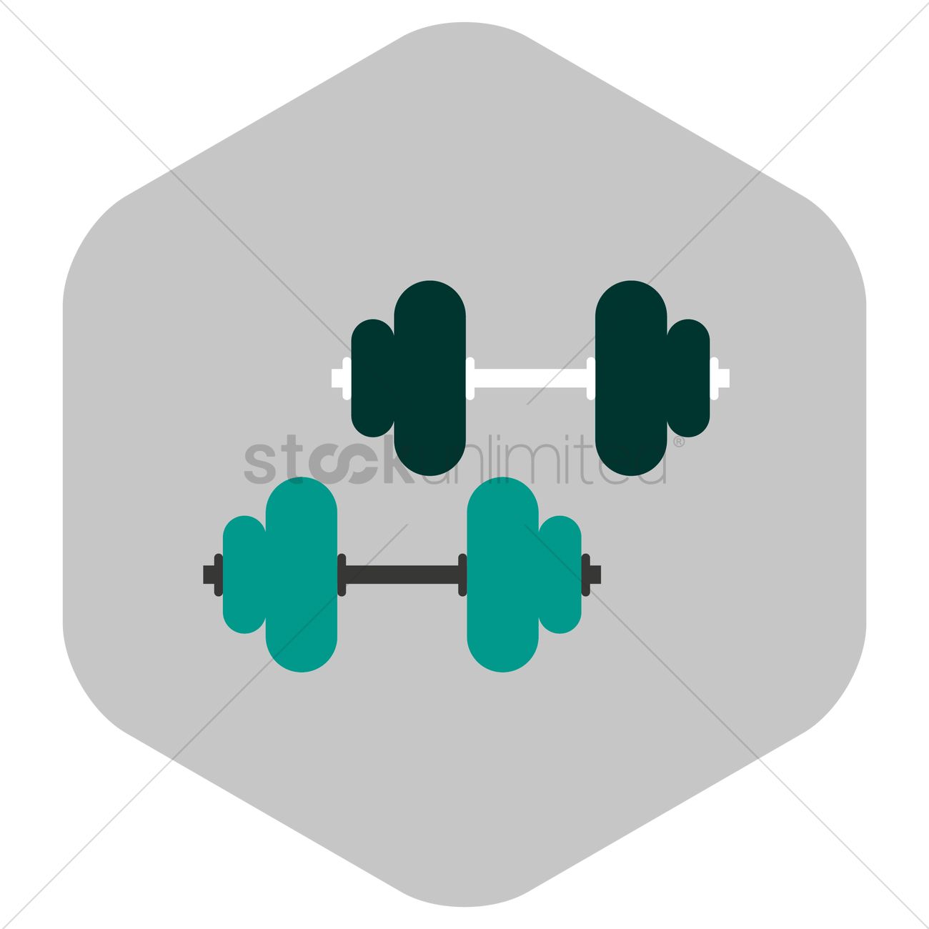 1300x1300 Free Dumbbells Vector Image
