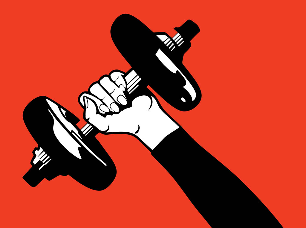 1024x765 Hand With Dumbbell Vector Art Amp Graphics