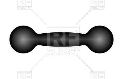 400x256 Old Dumbbells, Fitness Accessory Vector Image Vector Artwork Of