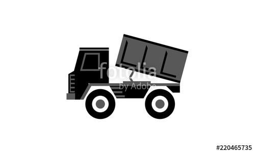 500x300 Dump Truck Vector Stock Image And Royalty Free Vector Files On