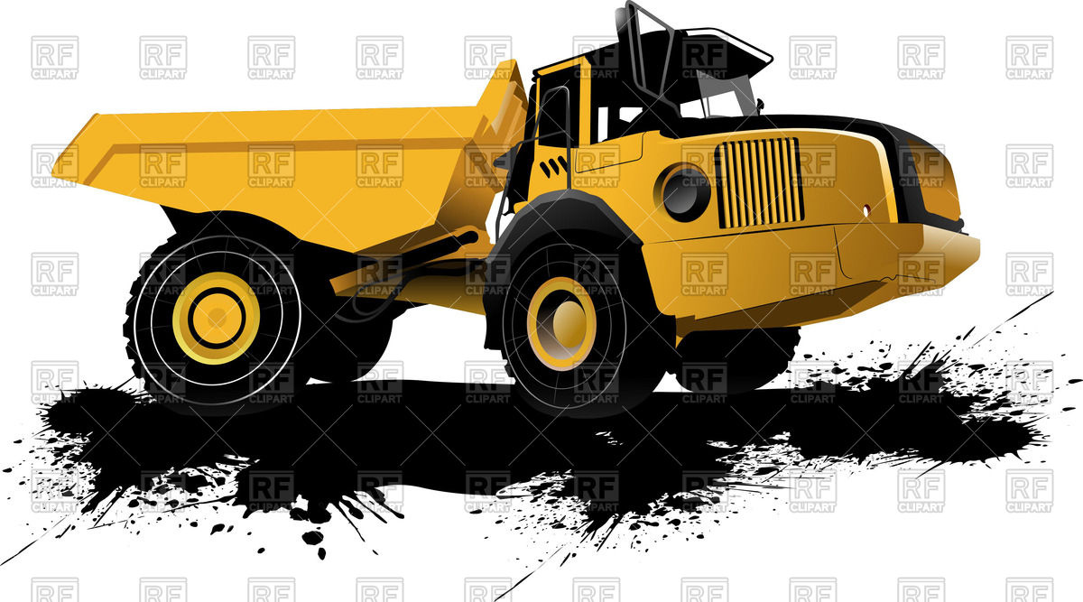 1200x667 Heavy Construction Dump Truck Vector Image Vector Artwork Of