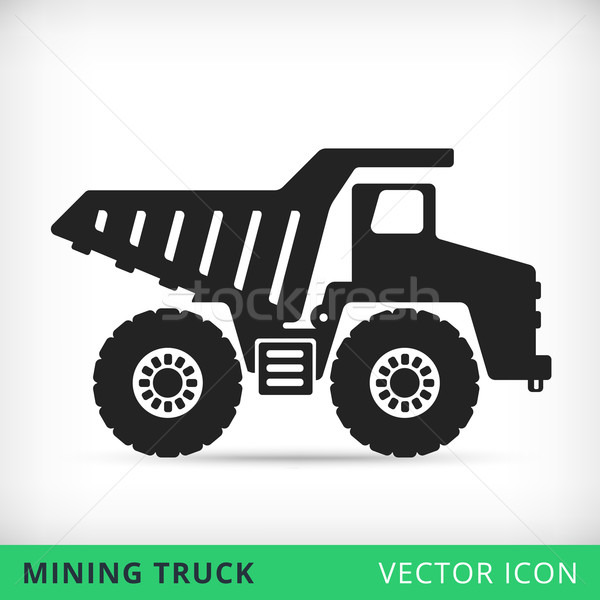 600x600 Dump Truck Vector Icon Vector Illustration Maksym Gorbatiuk