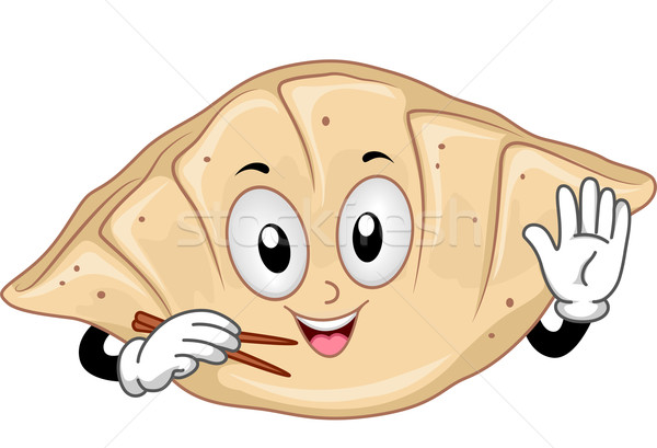 600x409 Mascot Dumpling Vector Illustration Lenm ( 6519376) Stockfresh