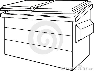 400x304 Dumpster Clipart