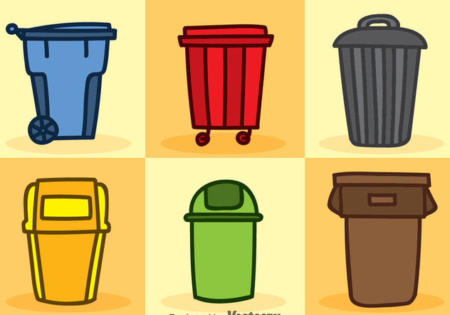 632x443 Dumpster Cartoon Icons Vector Sets Free Vector Download 353439