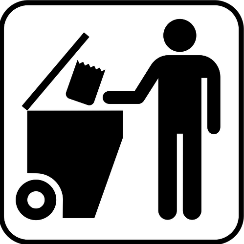 499x500 Us National Park Maps Pictogram For A Trash Dumpster Vector Image