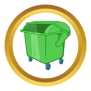 300x300 Dumpster Isolated Royalty Free Vectors