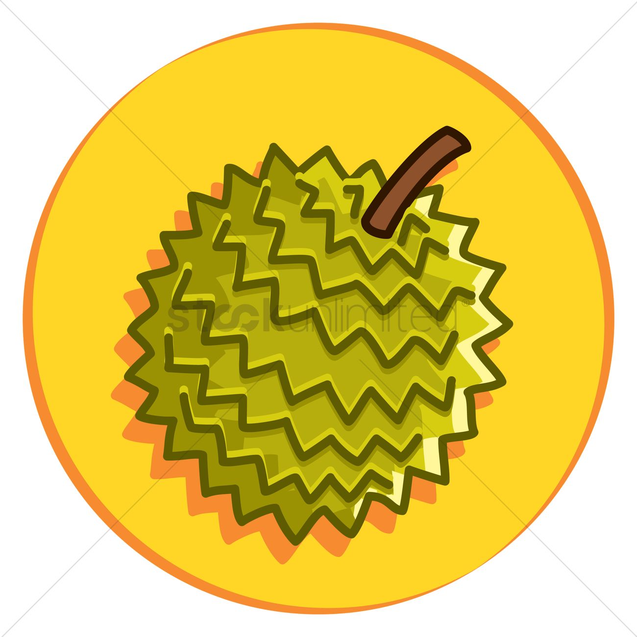 1300x1300 Durian Vector Image