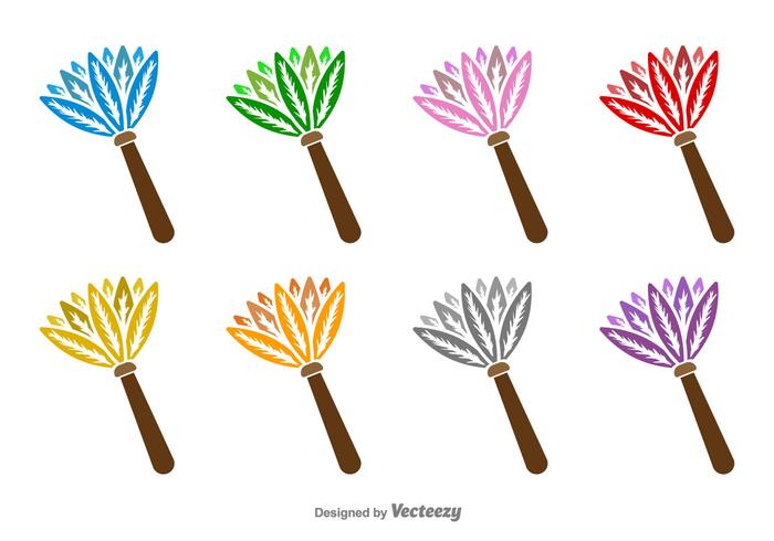 700x490 Feather Duster Vector Icons