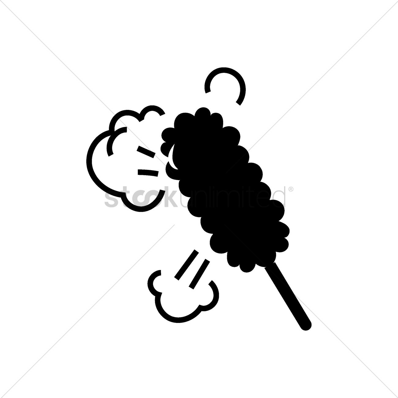 1300x1300 Feather Duster Vector Image