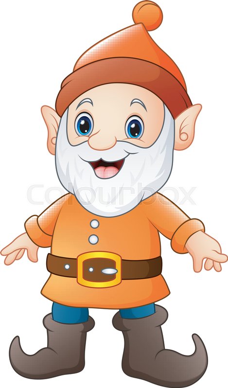 469x799 Vector Illustration Of Cartoon Happy Dwarf Stock Vector Colourbox