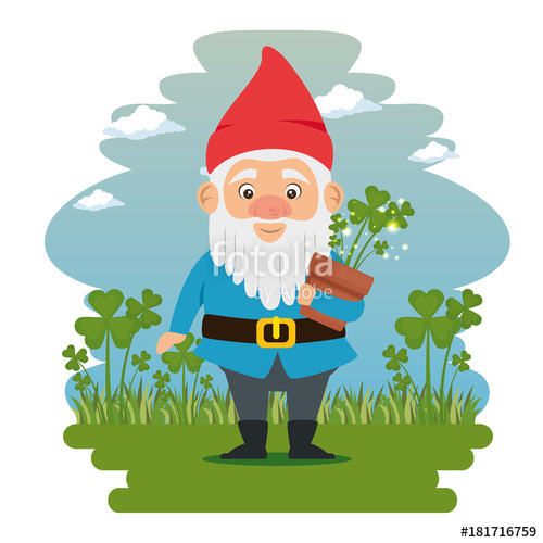 500x500 Fantastic Character Cute Dwarf Vector Illustration Graphic Design
