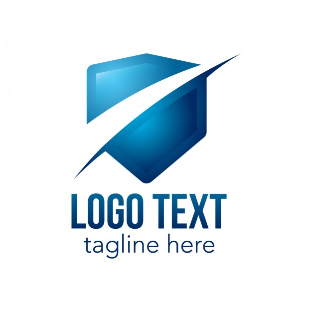 626x626 Blue Logo With Shield Shape Vector Free Download, Blue E Logo