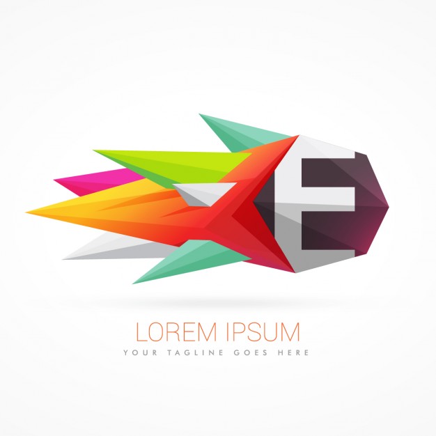 626x626 Colorful Abstract Logo With Letter E Vector Free Download