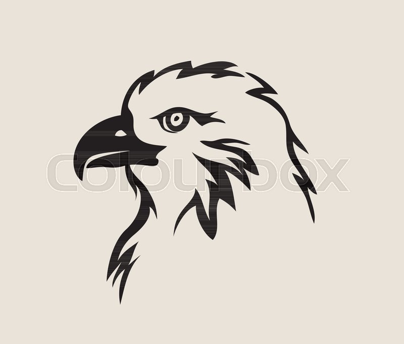 800x681 Eagle Face Tribal Logo, Art Vector Design Stock Vector Colourbox