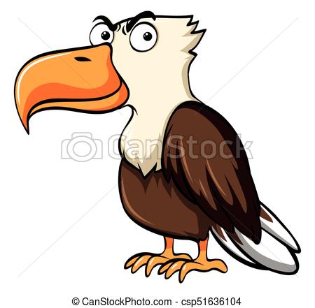 450x441 Eagle With Serious Face Illustration.