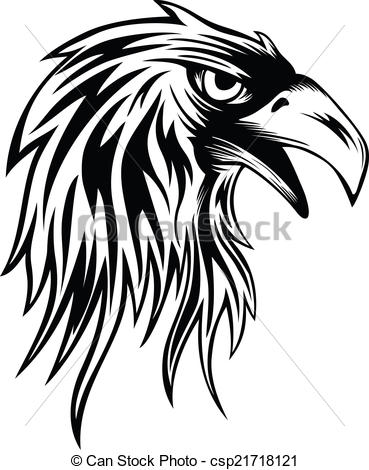 369x470 Abstract Vector Illustration Eagle Head.