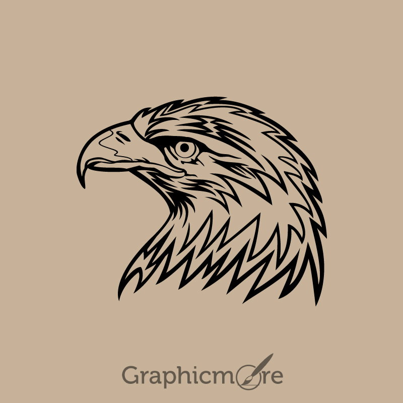 800x800 Eagle Head Design Free Vector Download By Graphicmorw