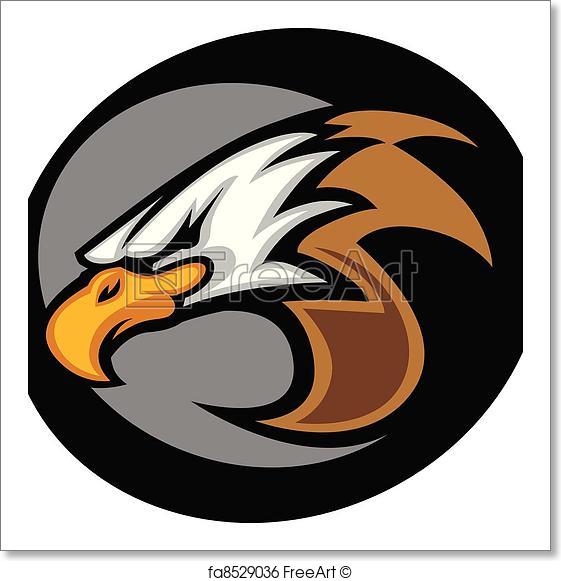 561x581 Free Art Print Of Eagle Mascot Head Vector Graphic Il. Graphic