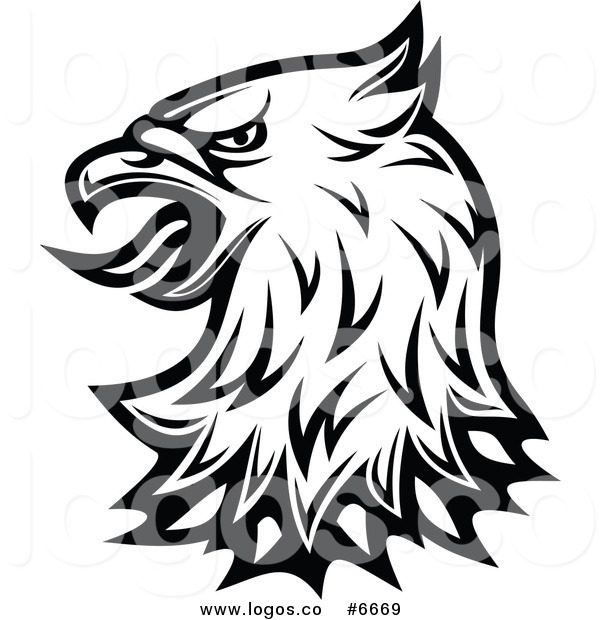 600x620 Tribal Clipart Eagle Head