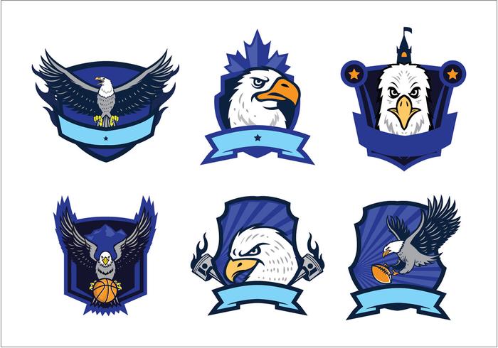 700x490 Free Eagles Logo Vector Set