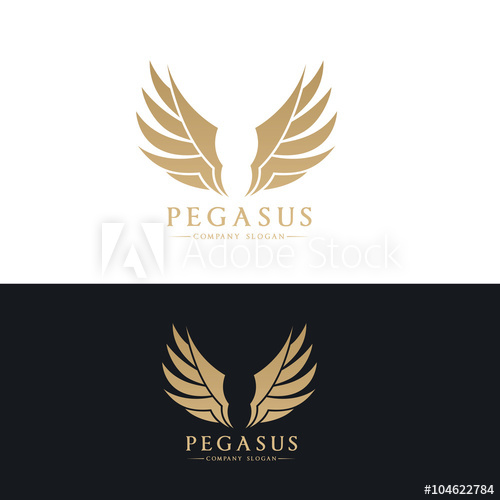 500x500 Pegasus Logo,wing Logo,eagle Logo,vector Logo Template