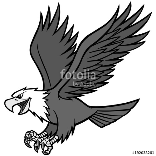 500x500 Eagle Mascot Illustration