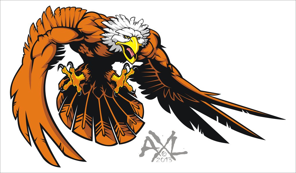 1024x600 Eagle Mascot By Cryingbear