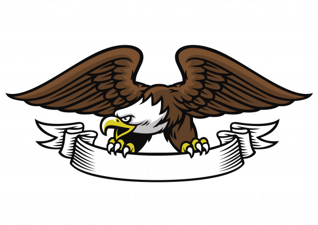 626x443 Eagle Mascot Grip The Ribbon Vector Premium Download