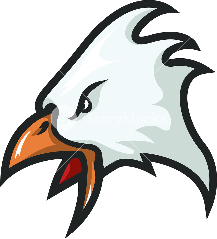 909x1000 Vector Eagle Mascot Royalty Free Stock Image