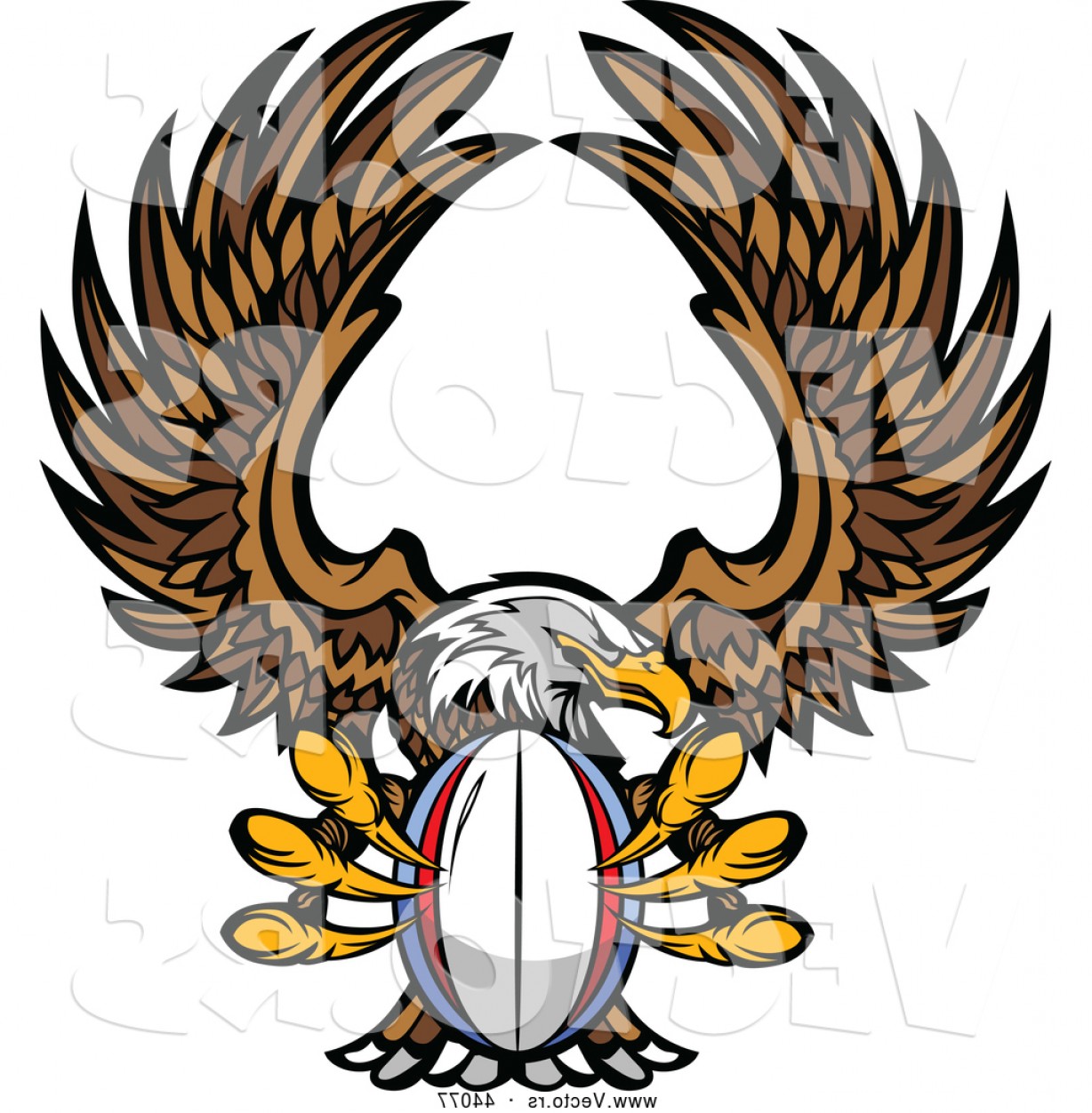 1228x1252 Vector Of A Competitive Cartoon Bald Eagle Mascot Flying With A