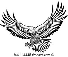 233x194 Free Art Print Of Eagle Wings And Claws Mascot Vector. Flying