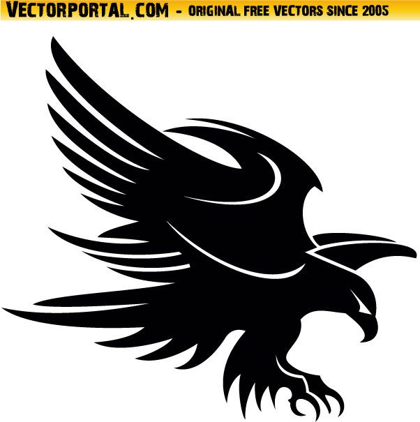 602x605 Eagle Vector