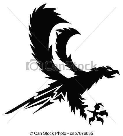 426x470 Black Strong Eagle Vector .