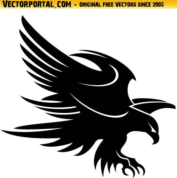602x605 Eagle Vector Art By Vectorportal