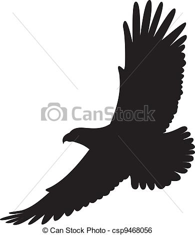 390x470 Eagle Vector. Eagle Vector Illustration On White.